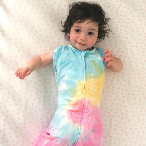 Happiest Baby Sleepea Swaddle - Organic Cotton Tie Dye Rainbow Medium