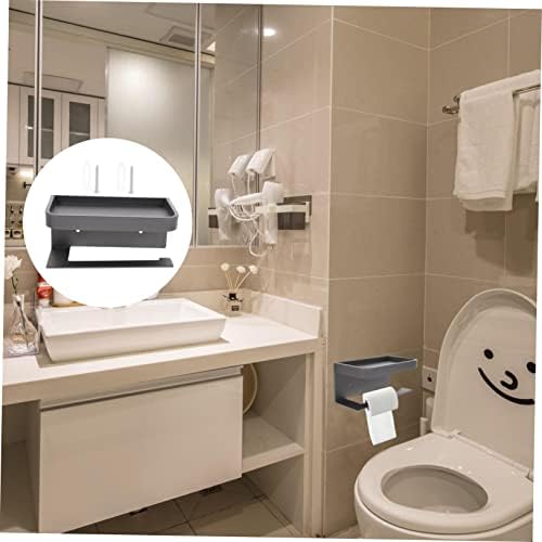 VILLCASE Wall Mounted Toilet Paper Holder with Shelf 1