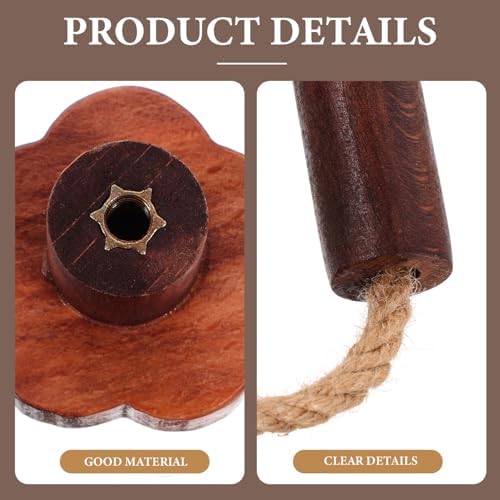 Cabilock Wood Rope Toilet Paper Holder Wall Mount Decor