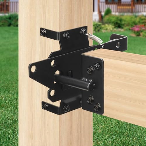 Heavy Duty Black Self Locking Gate Latch
