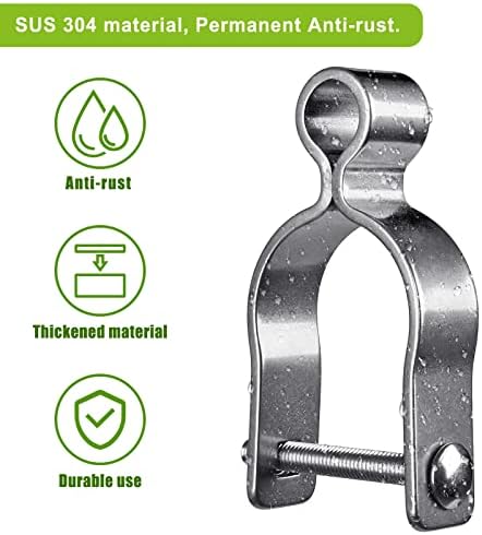 Insaga 304 Stainless Steel Gate Hinge 2 Pack for 58 Pin