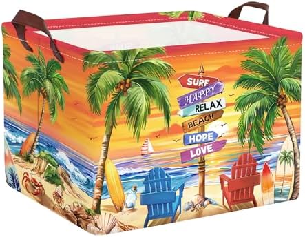 Clastyle Summer Beach Towel Storage Basket 1