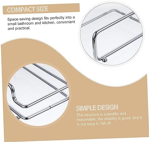 Balacoo Bathroom Paper Rack Carbon Steel Towel Holder Easy Install Modern Style