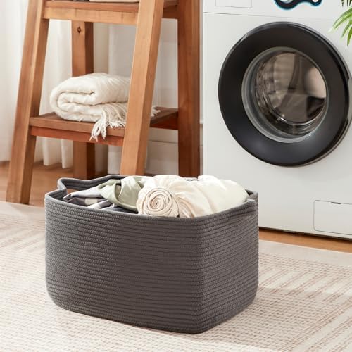 OIASKET Rectangle Woven Basket for Blankets and Toys