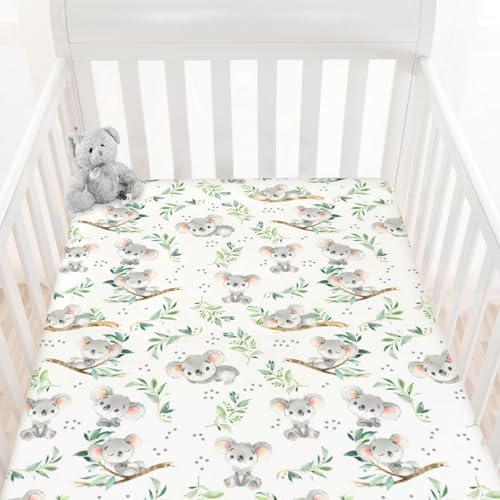 HawSkgFub Koala Bear Crib Sheet 52x28