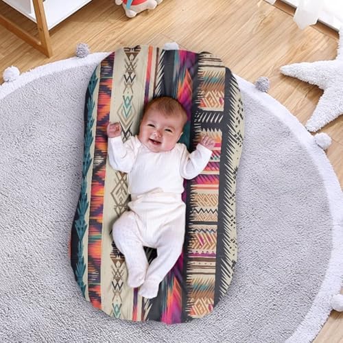 Daulesho Indian Native Stripe Crib Sheet for Baby