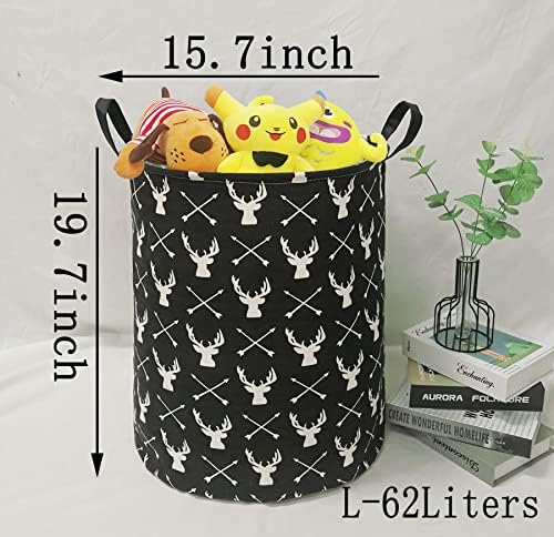 KUNRO Large Laundry Hamper with Waterproof Lining and Handles