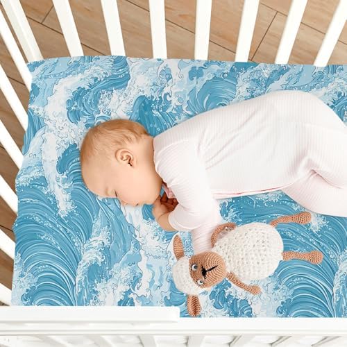 Wassud Breathable Crib Sheets Pack and Play 27x39 Inch