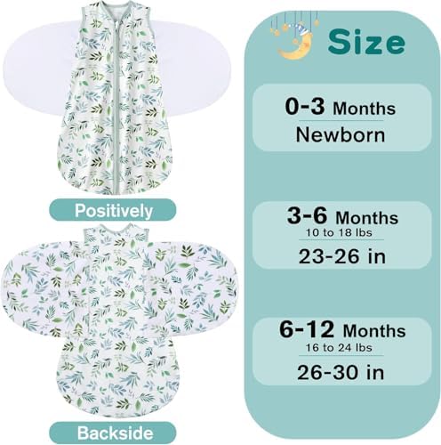 BSTOPPT Newborn Sleep Sack 0-3 Months