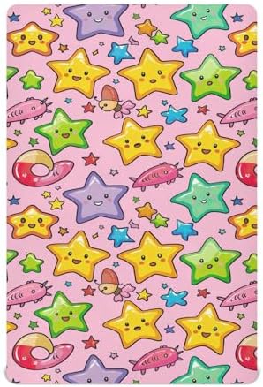 Wassud Stars Cute Cartoon Crib Sheets for Boys Girls