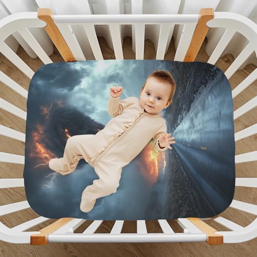 Jihqo Strong Tornado Crib Sheets for Pack N Play