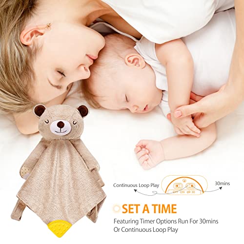BEREST Heartbeat Bear Sleep Soother Blanket