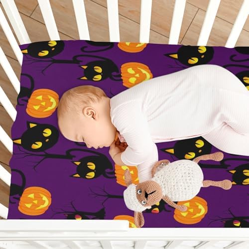 FUGIDOG Halloween Crib Sheets for Baby
