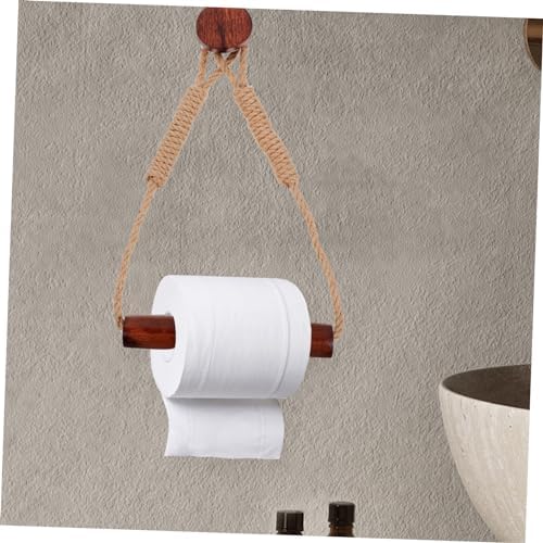 Unomor Rustic Rope Toilet Paper Holder Wall Mount