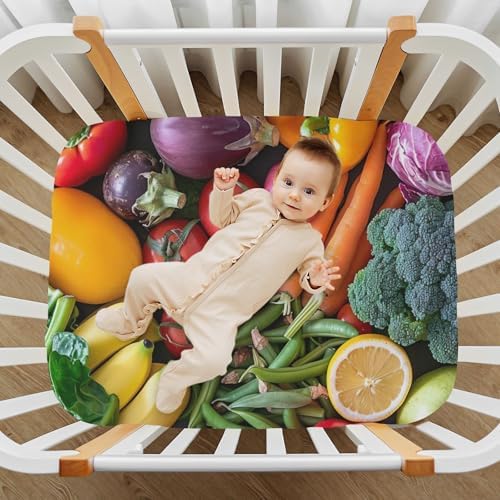 Jihqo 3D Print Crib Sheets Pack N Play Set