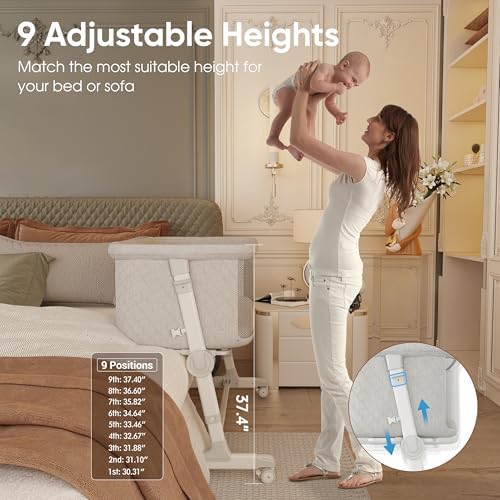 STARMONS 9 Height Adjustable Bassinet for Baby