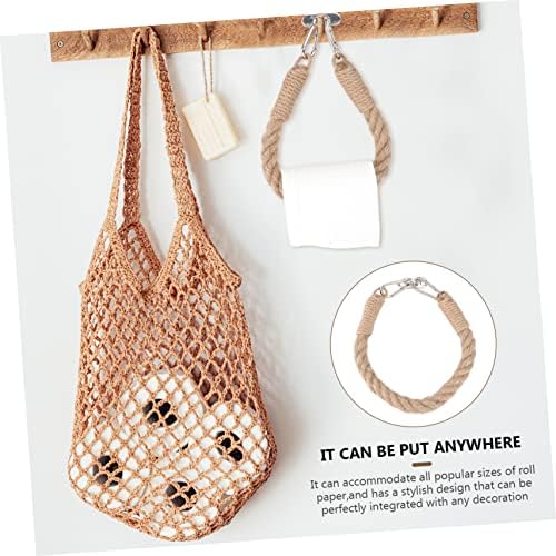 Creative Rope Bathroom Paper Holder Durable Tissue Organizer