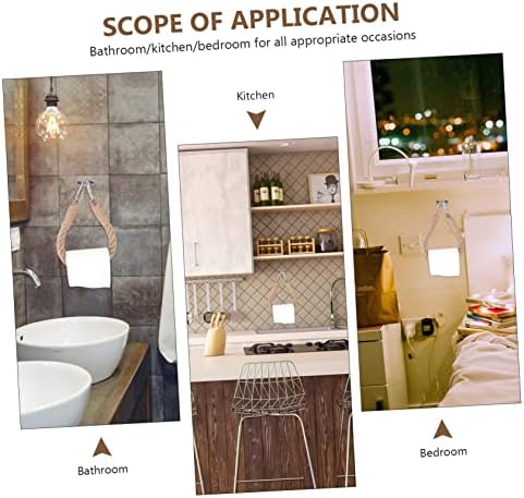 1pc Roll Holder Toilet Paper Rack Wall Mount Sturdy Brown