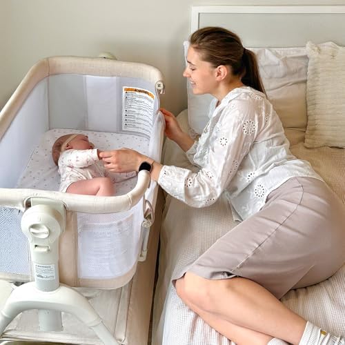 HARPPA Cuddly Bassinet Bedside Sleeper 3 in 1 Rocking