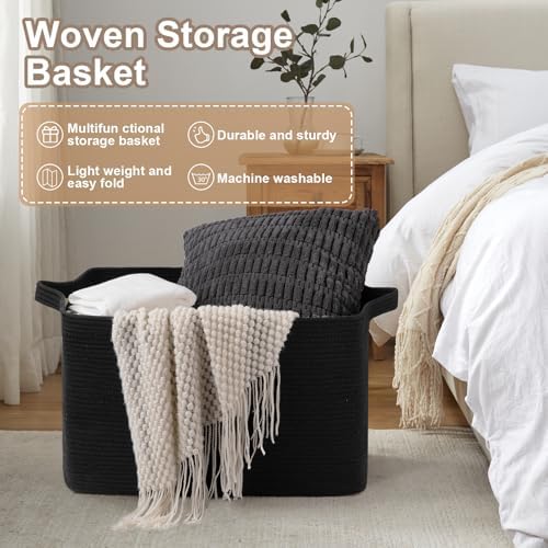 OIASKET 95L Woven Storage Basket for Living Room and Nursery