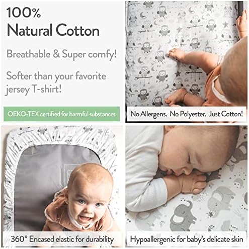 Joey Joan Mini Crib Sheets Fitted 24x38 1