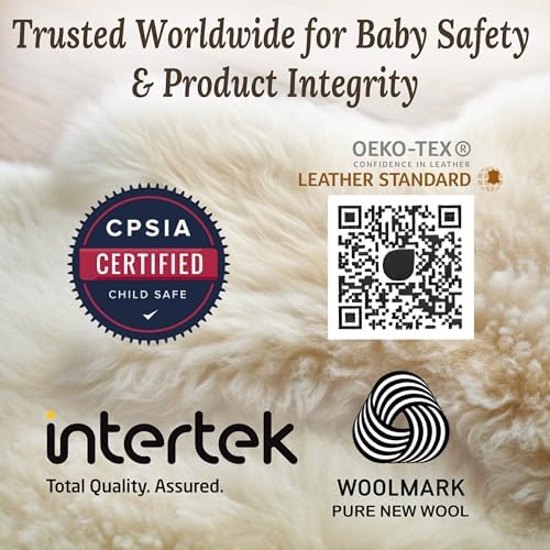 Real New Zealand Lambskin Baby Rug - 2x3 Feet