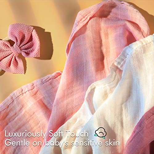 VIVANA Soft Cotton Swaddle Blanket 47x47 inches