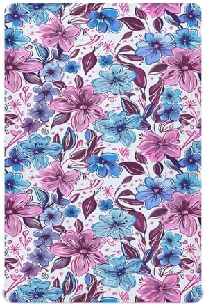 Wassud Colored Cartoon Flower Crib Sheets Pack