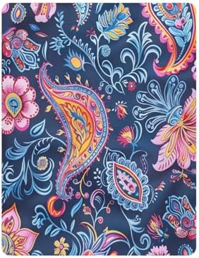 Wassud Blue Floral Crib Sheets Set for Boys Girls