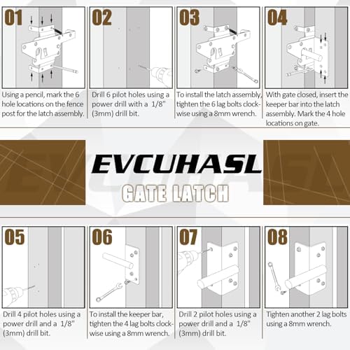 Heavy Duty Black Self Locking Gate Latch