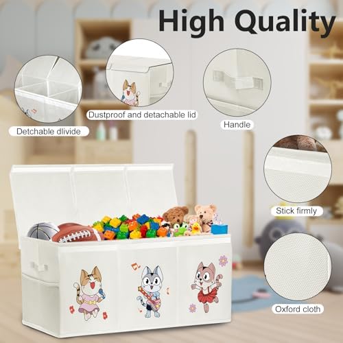 VERONLY Extra-Large Toy Box Storage Organizer for Kids