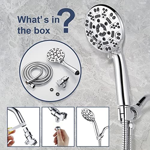 Cobbe 8-Function Handheld Shower Head with Detachable Set