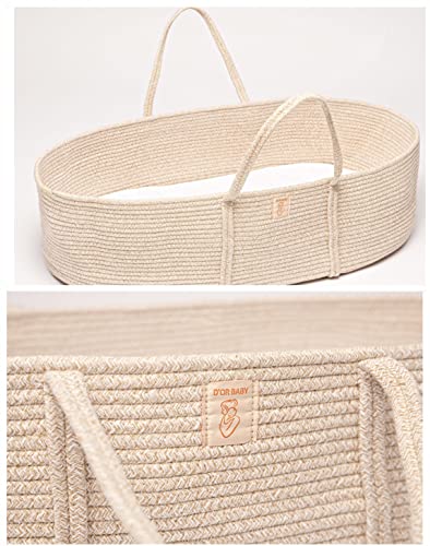 Trendy Baby Changing Basket Set of 4 Waterproof Pad Cotton Blanket Bassinet Topper