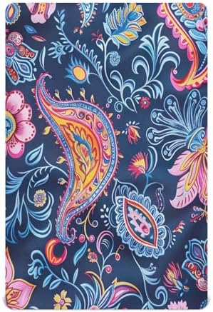 Wassud Blue Floral Crib Sheets Set for Boys Girls