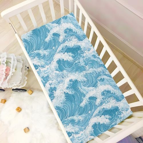 Wassud Breathable Crib Sheets Pack and Play 27x39 Inch