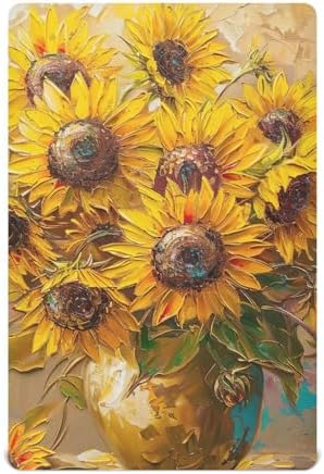 Wassud Sunflower Crib Sheets for Boys Girls