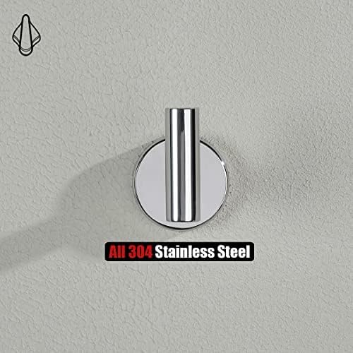 JQK 5-Piece Polished Chrome Bathroom Hardware Towel Bar Set