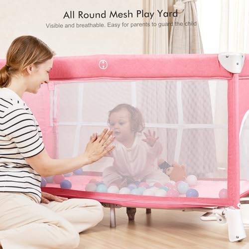 ANGELBLISS 5-in-1 Bassinet with Diaper Changer Rocker