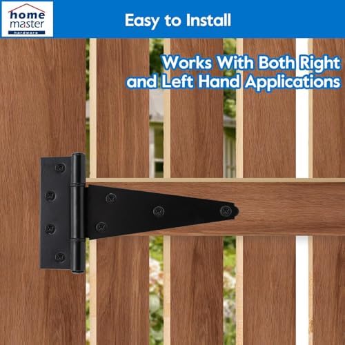 HOME MASTER HARDWARE 8 Inch Gate Hinges 4 Pack