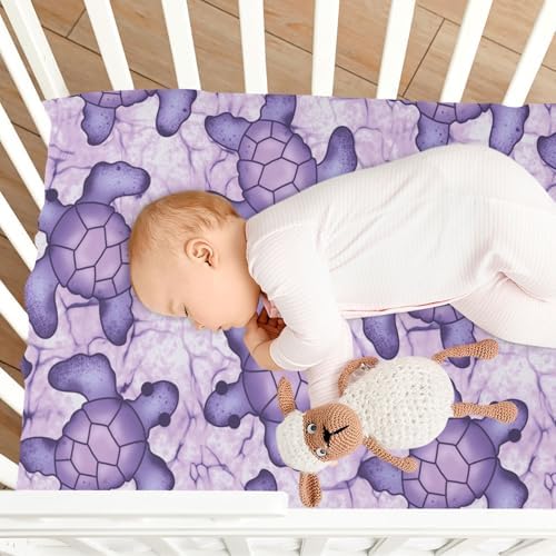 Jihqo Sea Turtle Crib Sheets Pack N Play Set 39 x 27
