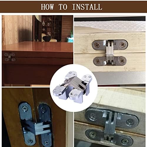 LCARY Heavy-Duty Hidden Hinges 20kg 16x70mm