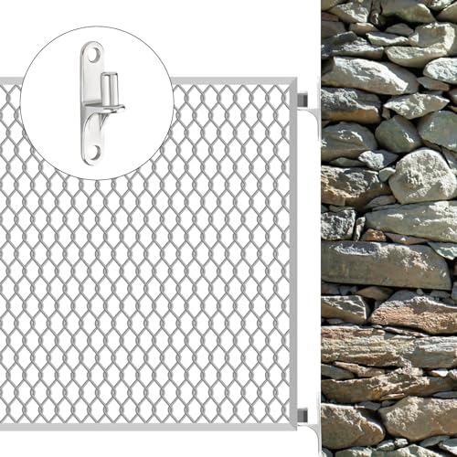 2pcs 304 Stainless Steel Gate Hinges for Fence and Barn Doors