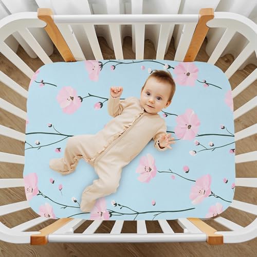 Wassud Fluffy Crib Sheets 27x39 Inch Pack and Play