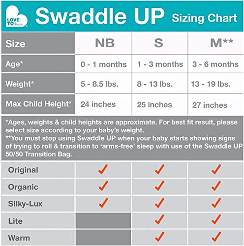Love to Dream Swaddle UP 25 TOG Medium