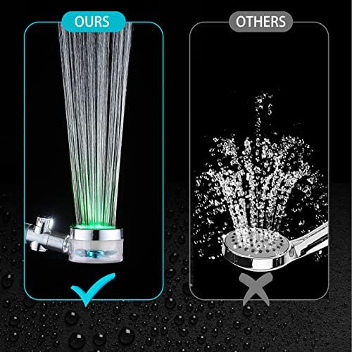 ANTOWER LED Shower Head with Handheld Set