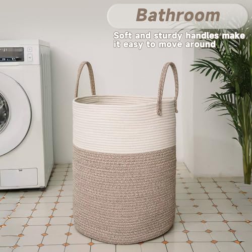 JMvicyroam Large Woven Laundry Basket Hamper 60L