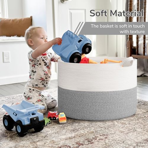 INDRESSME 115L Extra Large Blanket Basket 1