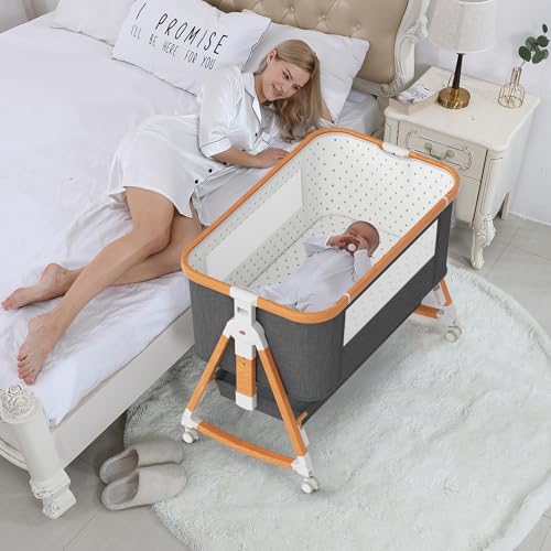 YUFU 3 in 1 Bassinet with Storage and Mosquito Net