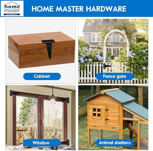 HOME MASTER HARDWARE 8 Inch Gate Hinges 4 Pack
