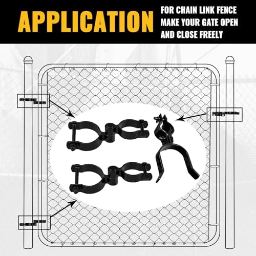 VIVIDA 1-38 x 2-38 Chain Link Gate Hinge Latch Kit